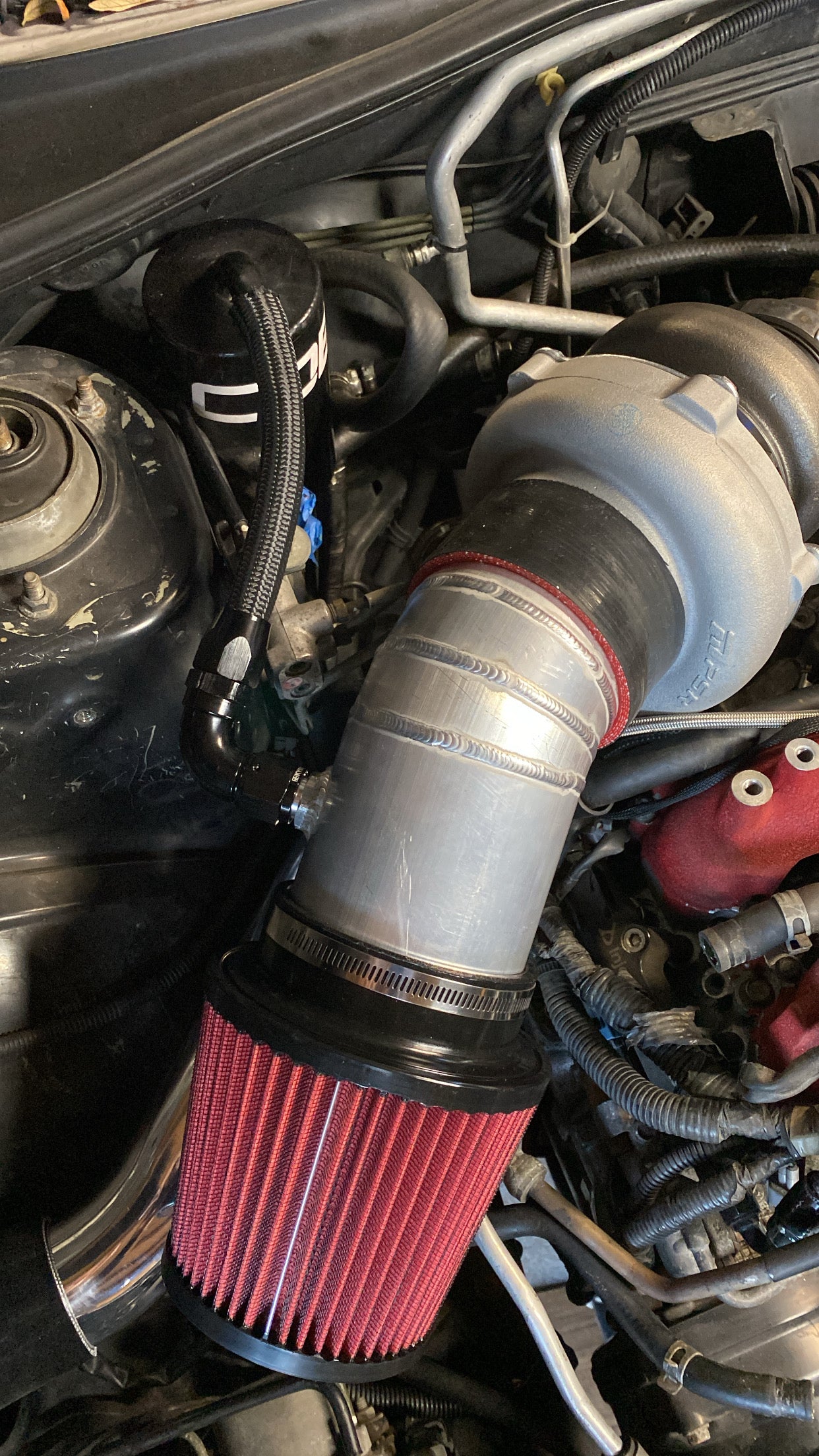 SS Fab 4" aluminum intake pipe